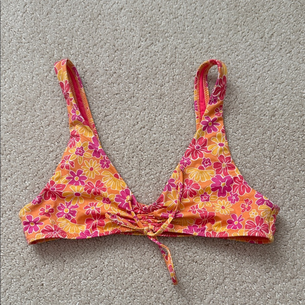 LA Hearts floral bikini top